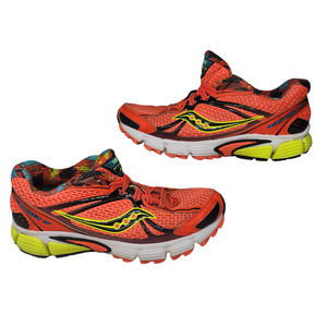 Saucony Shoes Womens 6.5 Ignition 5 Orange Yellow Neon Florescent Running Gym